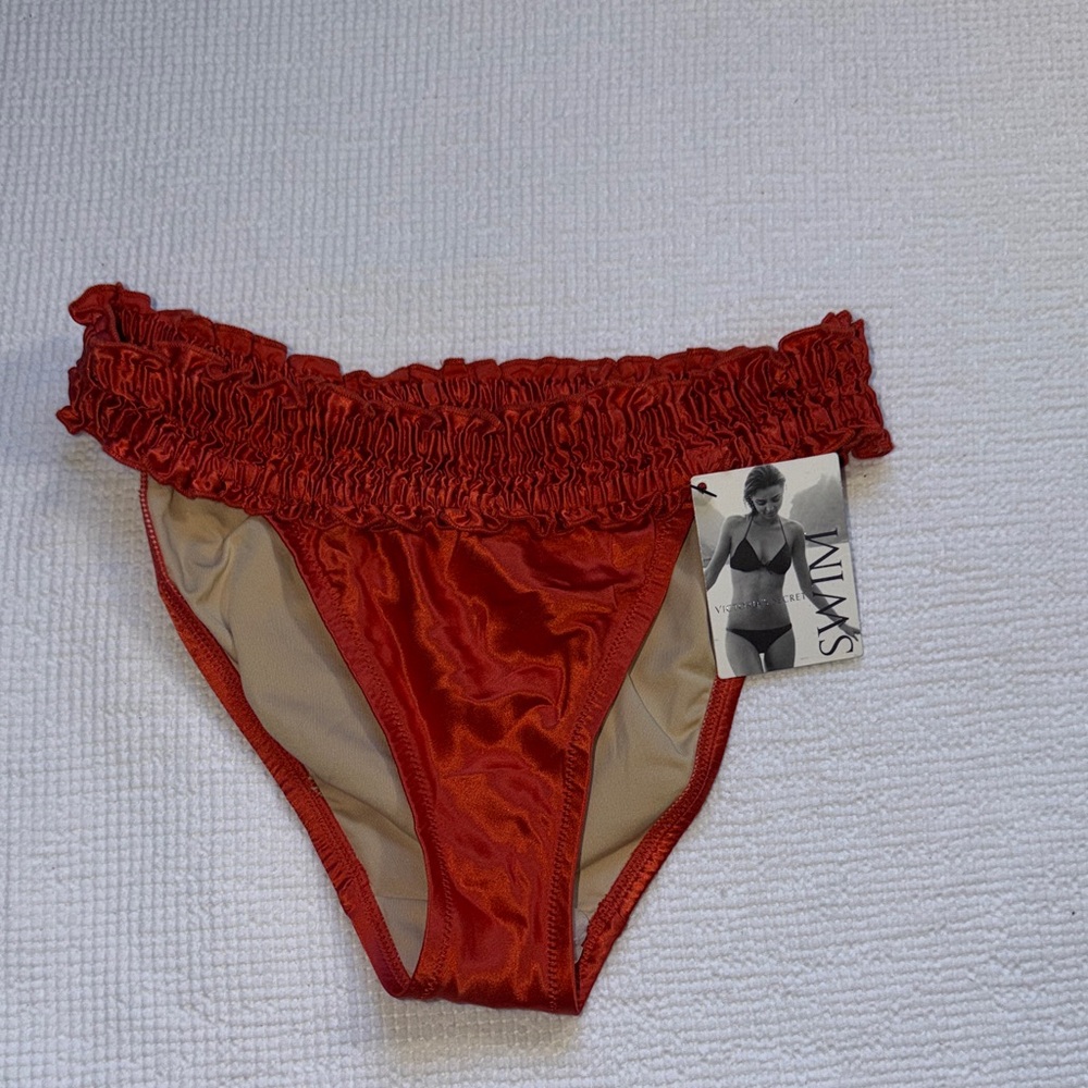 NWT VS Swim Ruffled Waist Bikini Bottoms - Sz S